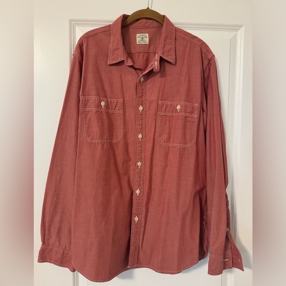 Red j crew button up - Picture 1 of 2